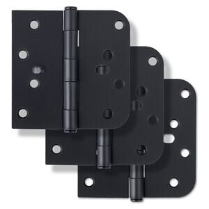 Miseno MDH4063 4" x 4" Plain Bearing Door Hinge – Square x 5/8" Radius Pack of 3